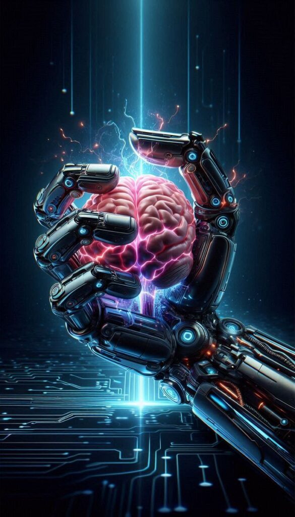 A visual representation of the 2025 global AI landscape featuring top AI models from major tech companies. Illustration showing global AI competition with icons of ChatGPT, Claude, Ernie Bot, and other leading AI models in 2025.